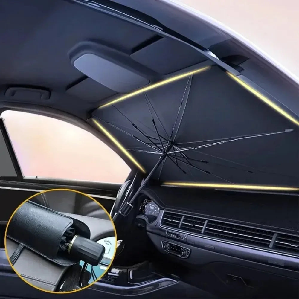 Car Sunshade Umbrella For Auto Shading Car Sun Shade Protector Parasol Summer Sun Interior Windshield Protection Curtain My Store