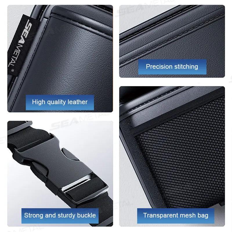 BLALION Car Trunk Leatherette Storage Bag Detachable Auto Seat Back Pocket High-capacity Hanging Organizers for Jeeps SUVs Vans My Store
