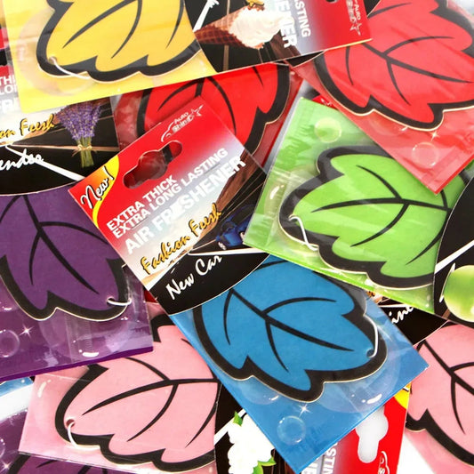 3-60pcs Car Air Freshener Natural Scented Tea Paper Auto Hanging Vanilla Perfume Fragrance Leaf Shape Car Accessories Interior 1005007750916073