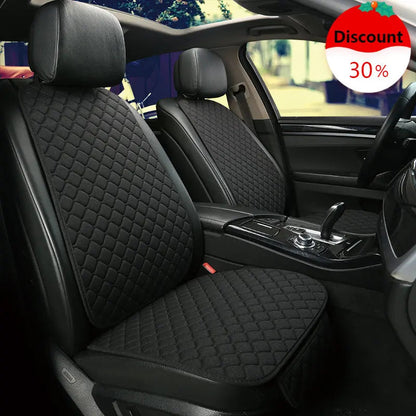Universal Car Seat Cover Protector Linen Front Rear Back Flax Summer Cushion Pad Mat Sedan Suv Pick-up Car Interior Accessories My Store