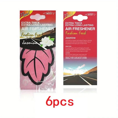 3-60pcs Car Air Freshener Natural Scented Tea Paper Auto Hanging Vanilla Perfume Fragrance Leaf Shape Car Accessories Interior 1005007750916073