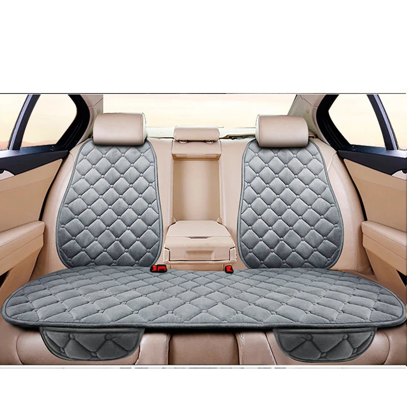 Car Seat Cover Protector Universal Winter Warm Auto Seat Cushion Rear Seat Cushion Protection Covers Back Cushion Three Piece My Store