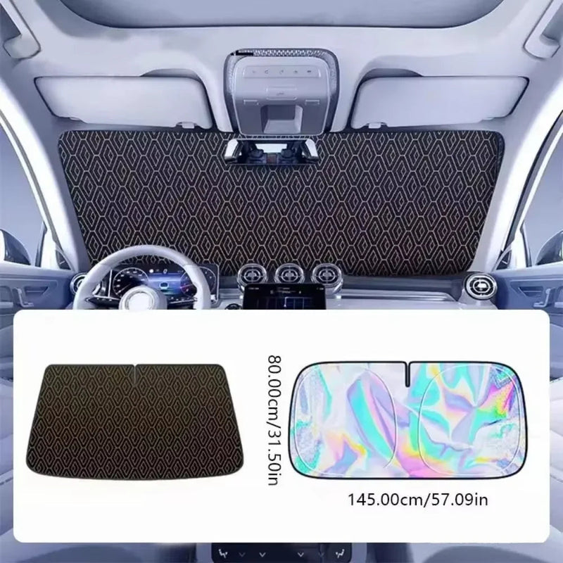 5-Layer Car Windshield Sun Shade Cover Foldable Thicken Front Window UV Refletive Sunshade Curtain Sun Protection Cover My Store
