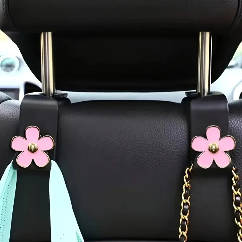 2pcs Universal Car Seat Headrest Hook For Auto Back Seat Storage Organizer Hanger Holder For Handbag Purse Bags Clothes Coats My Store