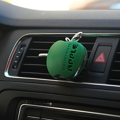 An apple-shaped car air freshener with floral fragrance - featuring a decorative ventilation clip design My Store