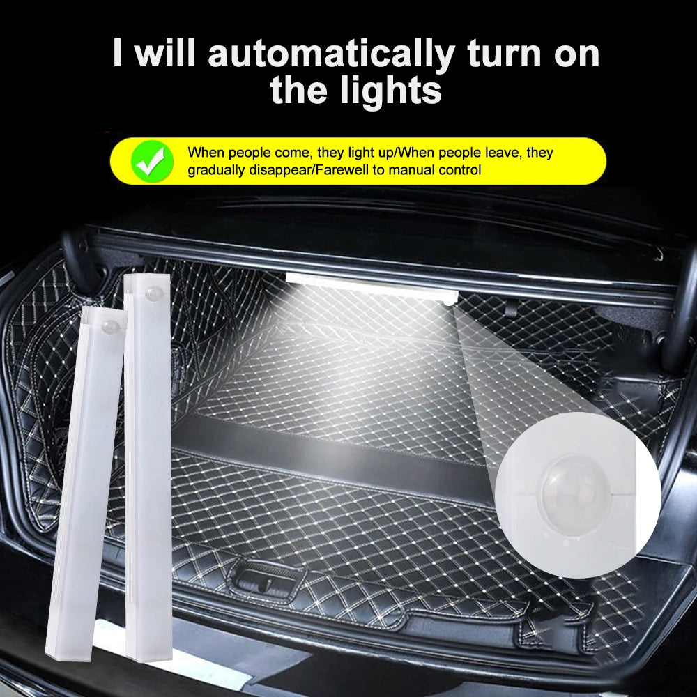 LED Car Sensor Light 10/20/30CM Automatic Induction Light Type-c Rechargeable Smart Lighting Magnetic Maual/Sensing Mode Lamp My Store