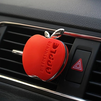 An apple-shaped car air freshener with floral fragrance - featuring a decorative ventilation clip design My Store