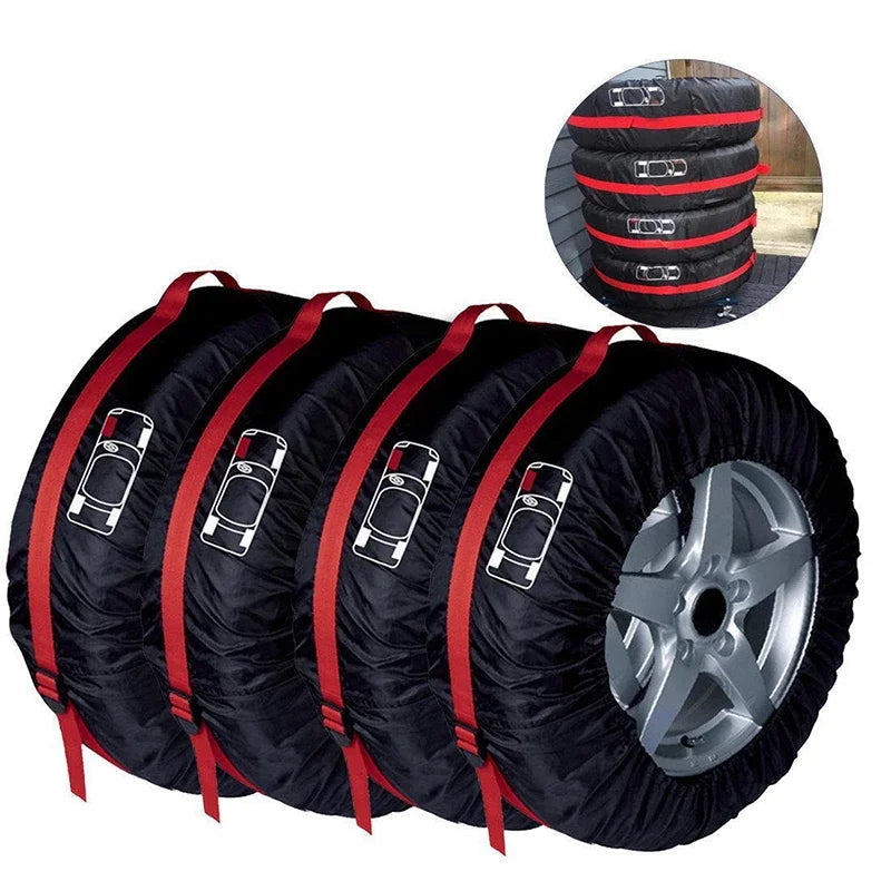 Tire Storage Bags Dustproof Waterproof S/L Universal Car Spare Cover Case Polyester Vehicle Wheel Protector Portable Wheel Bags My Store