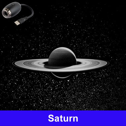 Romantic LED Starry Sky Night Light USB Powered Saturn Galaxy Projector Lamp for Car Roof Party Room Ceiling Decor Plug and Play My Store