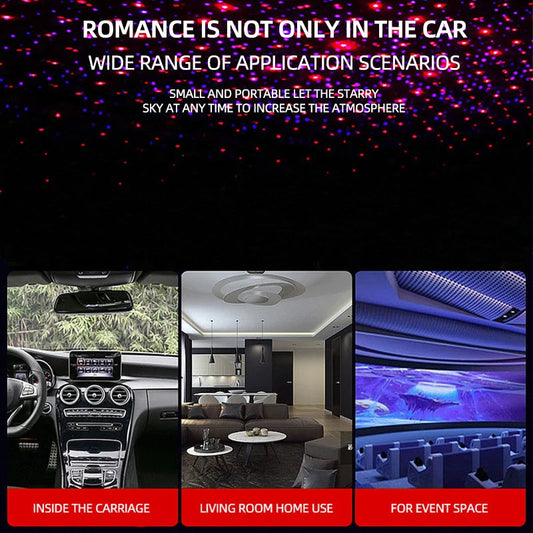 1pcs Car Interior Lights Roof Star Light USB LED Starry Atmosphere  Projector Decoration Night Party Decor Galaxy Light My Store