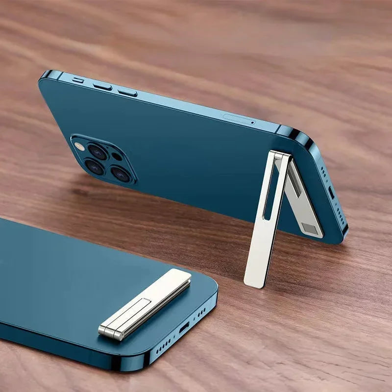 Magnetic Ultra Thin Foldable Mobile Phone Holder Bracket Metal Alloy Desktop Cell Phone Stands Universal Phone Support Kickstand My Store
