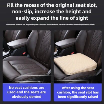 Car Seat Booster Cushion Honeycomb Memory Cotton Car Seat Cushion Car Simple Breathable 3D Mesh Thickened Sedentary Seat Cushion My Store
