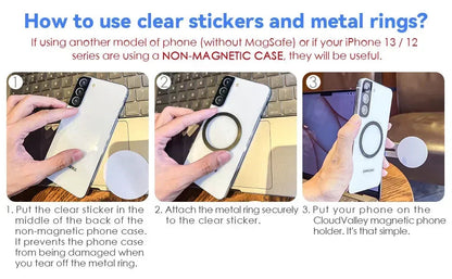 2025 Magnetic Laptop Phone Holder Computer Monitor Side Cell Phone Slim& Foldable For iPhone 14 13 12 Series Case and All Phone My Store