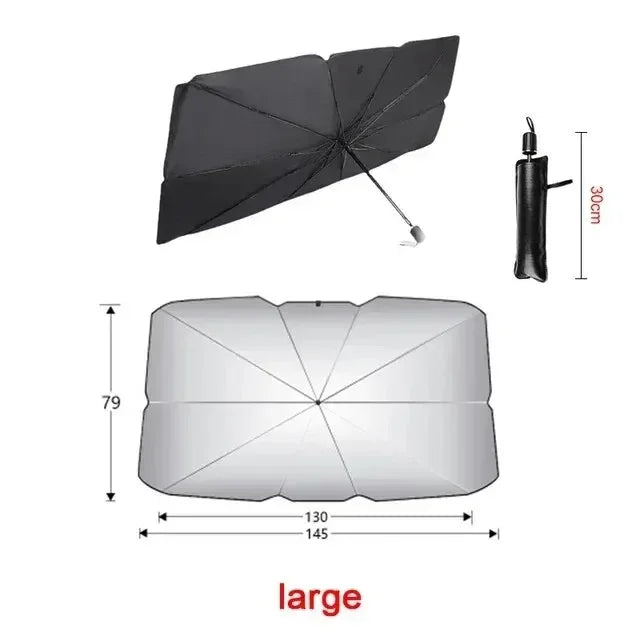 Car Sunshade Umbrella For Auto Shading Car Sun Shade Protector Parasol Summer Sun Interior Windshield Protection Curtain My Store