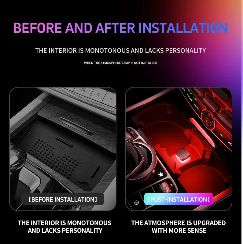 1x Car USB Led Light mood lamp Plug Play Universal LED interior Atmosphere Light Auto Reading Lamp Decorations Decorative Strip My Store