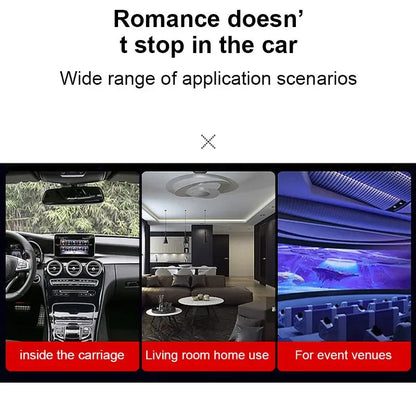 Romantic LED Starry Sky Night Light USB Powered Saturn Galaxy Projector Lamp for Car Roof Party Room Ceiling Decor Plug and Play My Store