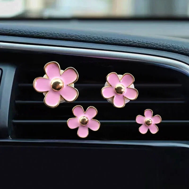 Car Outlet Vent Perfume Clips Conditioning Aromatherapy Freshener with Cute Flower Design My Store