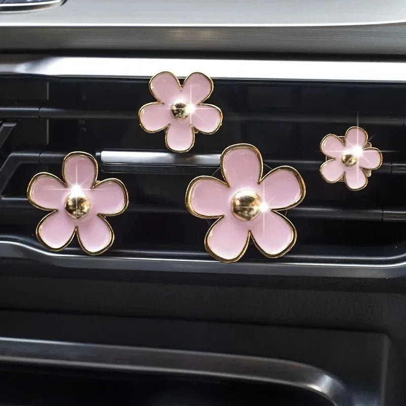 Car Outlet Vent Perfume Clips Conditioning Aromatherapy Freshener with Cute Flower Design My Store