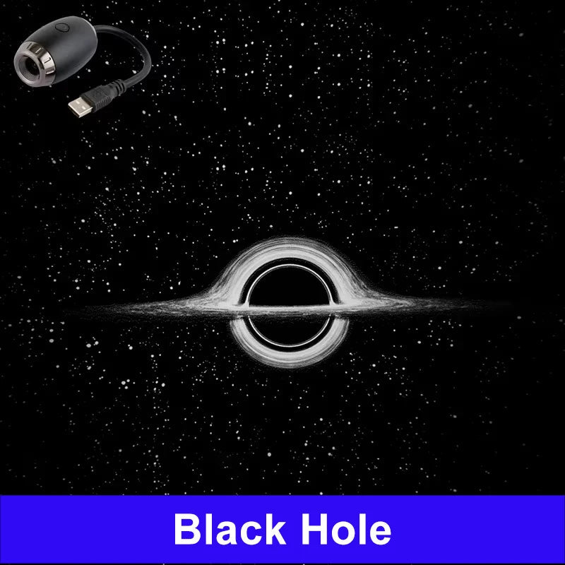 Romantic LED Starry Sky Night Light USB Powered Saturn Galaxy Projector Lamp for Car Roof Party Room Ceiling Decor Plug and Play My Store