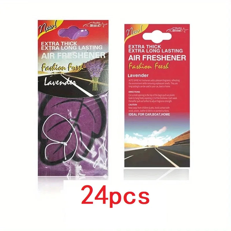 3-60pcs Car Air Freshener Natural Scented Tea Paper Auto Hanging Vanilla Perfume Fragrance Leaf Shape Car Accessories Interior 1005007750916073