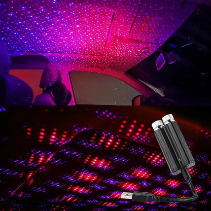 1pcs Car Interior Lights Roof Star Light USB LED Starry Atmosphere  Projector Decoration Night Party Decor Galaxy Light My Store