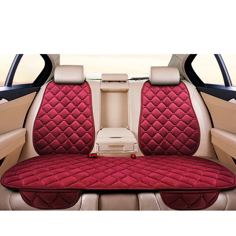 Car Seat Cover Protector Universal Winter Warm Auto Seat Cushion Rear Seat Cushion Protection Covers Back Cushion Three Piece My Store