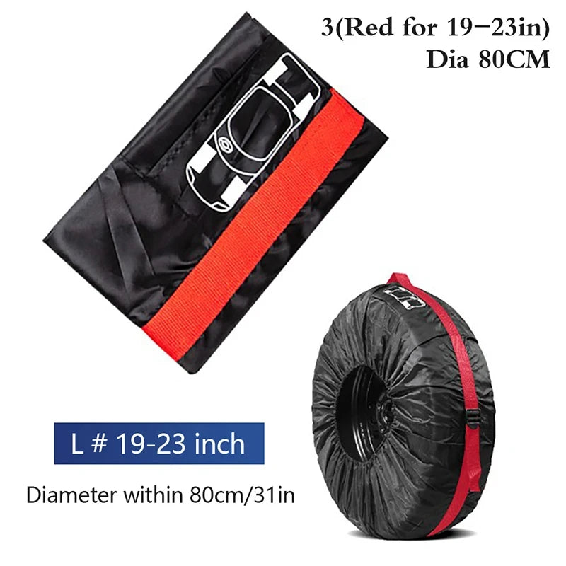 Tire Storage Bags Dustproof Waterproof S/L Universal Car Spare Cover Case Polyester Vehicle Wheel Protector Portable Wheel Bags My Store