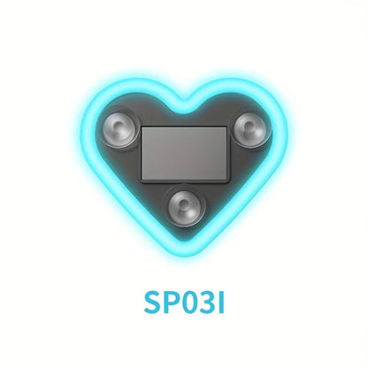 Solar-Powered Led Car Window Neon Lights - Heart-Shaped Rgb-Free Color-Changing Interior Wiring Free Atmosphere Light My Store