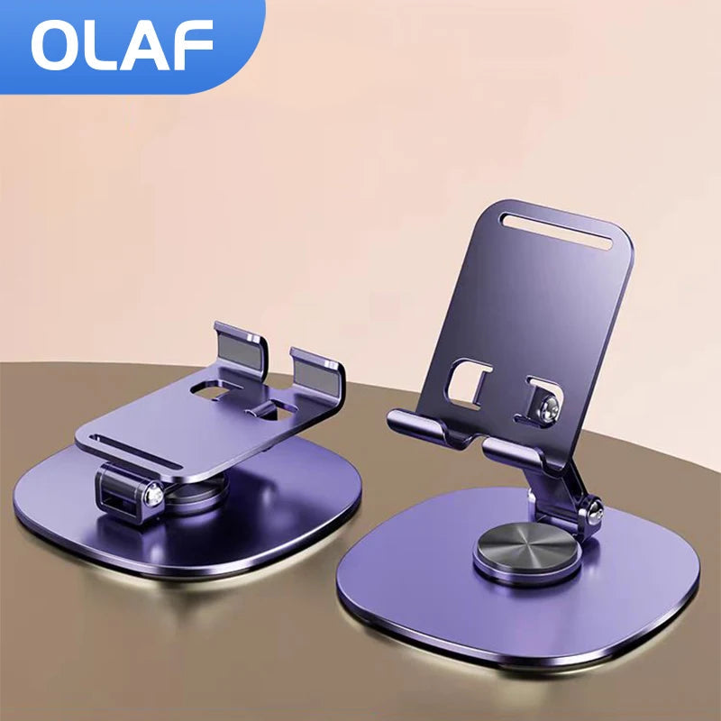 Olaf Rotating Table Cell Phone Holder Support Desktop Stand For iPad Samsung iPhone 15 14 13 Mobile Mount My Store