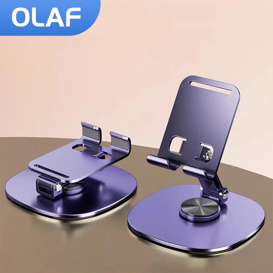 Olaf Rotating Table Cell Phone Holder Support Desktop Stand For iPad Samsung iPhone 15 14 13 Mobile Mount My Store