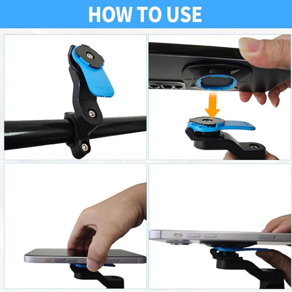 Motorcycle Handlebar Mount, Universal Bike Phone Holder, MTB Phone Holder, Detachable & Universal 360° Rotatable My Store