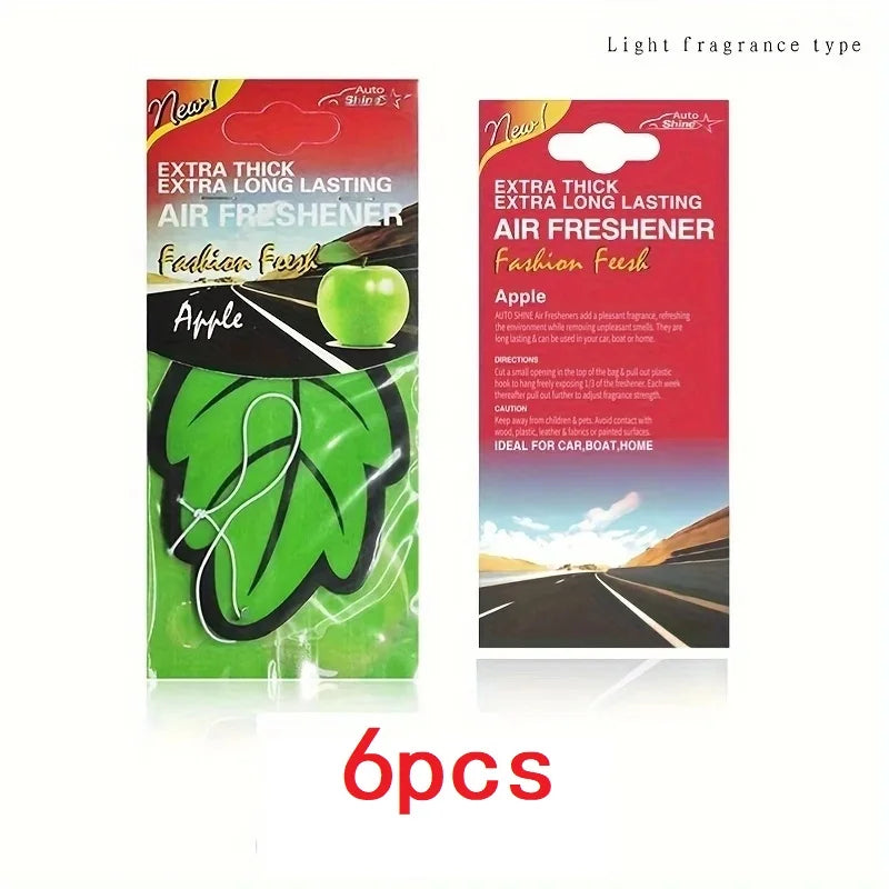 3-60pcs Car Air Freshener Natural Scented Tea Paper Auto Hanging Vanilla Perfume Fragrance Leaf Shape Car Accessories Interior 1005007750916073