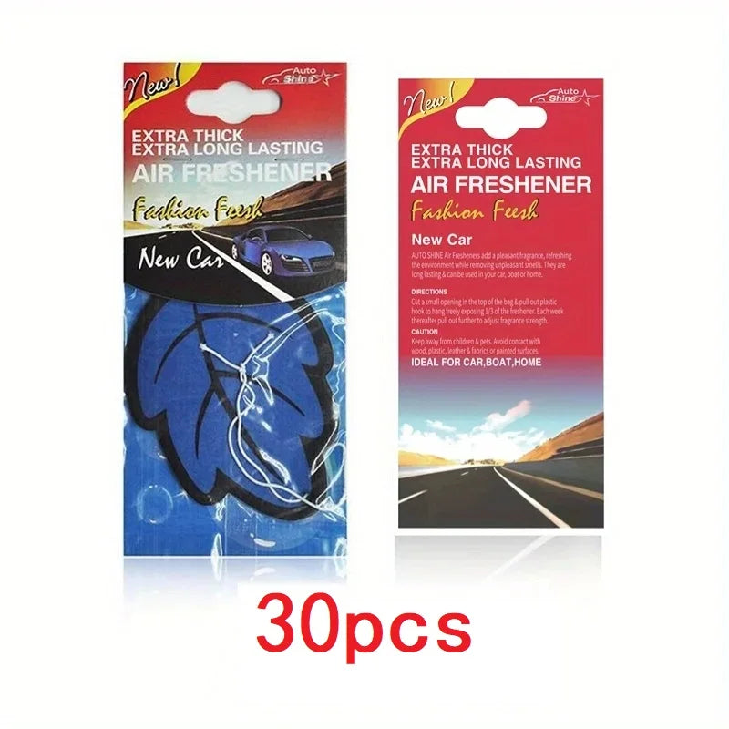3-60pcs Car Air Freshener Natural Scented Tea Paper Auto Hanging Vanilla Perfume Fragrance Leaf Shape Car Accessories Interior 1005007750916073