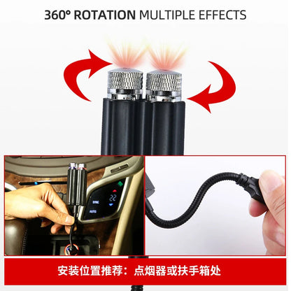 1pcs Car Interior Lights Roof Star Light USB LED Starry Atmosphere  Projector Decoration Night Party Decor Galaxy Light My Store