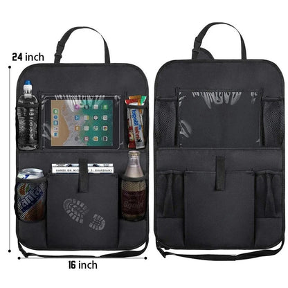 Car Backseat Organizer with Touch Screen Tablet Holder Auto Storage Pockets Cover Car Seat Back Protectors Car Accessories My Store
