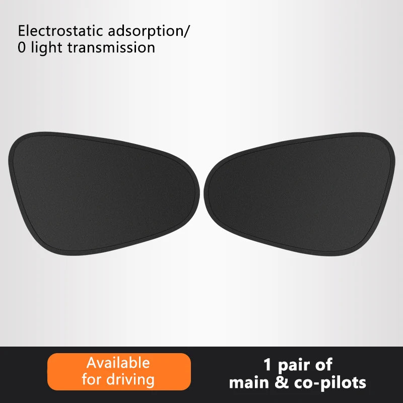 SEAMETAL Electrostatic Sun Visor for Car Side Window 4-Layer Sun Shade Curtains Anti-Glare UV-Blocker Auto Sun Protection Cover My Store