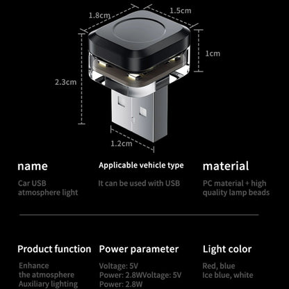 1x Car USB Led Light mood lamp Plug Play Universal LED interior Atmosphere Light Auto Reading Lamp Decorations Decorative Strip My Store