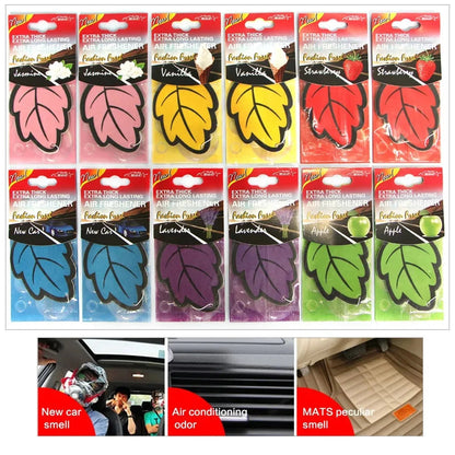 3-60pcs Car Air Freshener Natural Scented Tea Paper Auto Hanging Vanilla Perfume Fragrance Leaf Shape Car Accessories Interior 1005007750916073