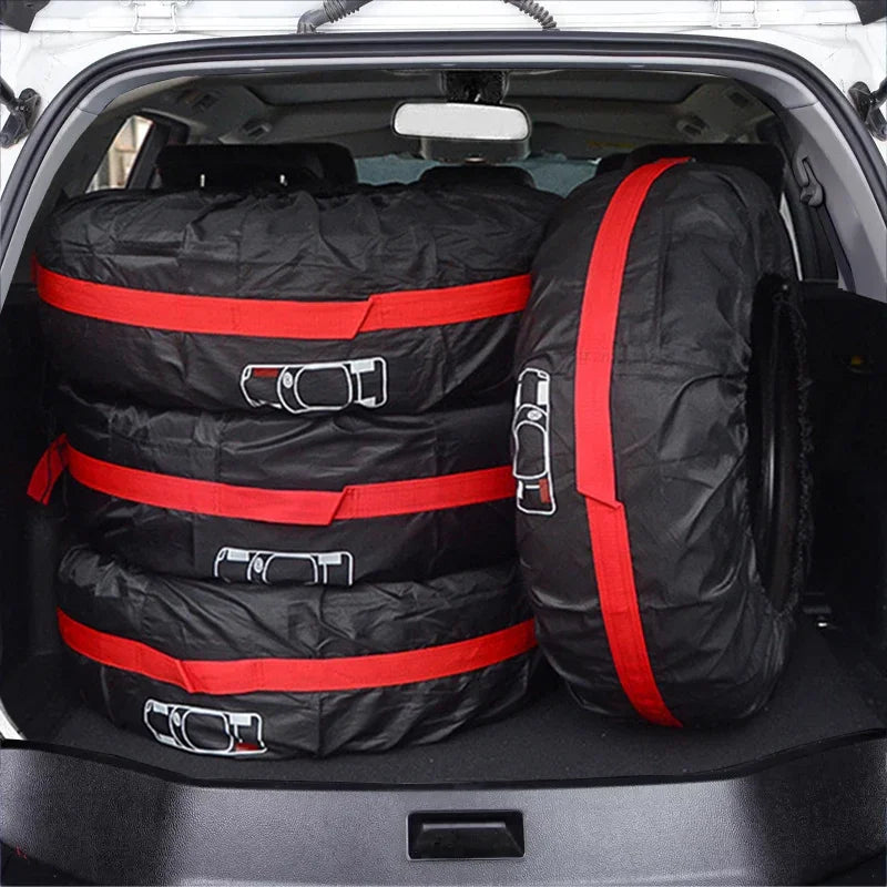 Tire Storage Bags Dustproof Waterproof S/L Universal Car Spare Cover Case Polyester Vehicle Wheel Protector Portable Wheel Bags My Store