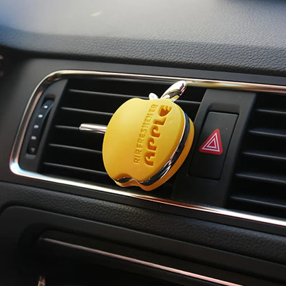 An apple-shaped car air freshener with floral fragrance - featuring a decorative ventilation clip design My Store