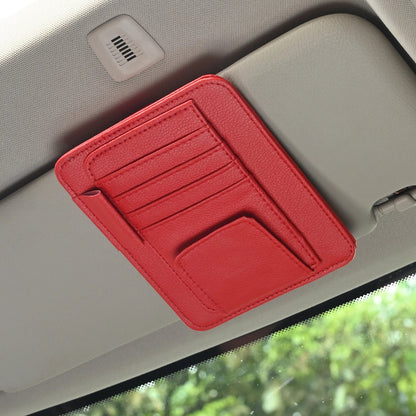 JFBONIN Car Visor Organizer Multi-Pocket Pouch Bag Card Glasses Storage Holder Scratch-resistant Auto Visor Holder For Car My Store