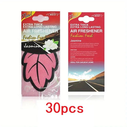 3-60pcs Car Air Freshener Natural Scented Tea Paper Auto Hanging Vanilla Perfume Fragrance Leaf Shape Car Accessories Interior 1005007750916073